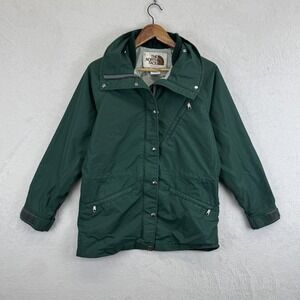 Vintage The North Face Jacket Womens Medium Green Gore-Tex Made USA Hooded‎ 80s